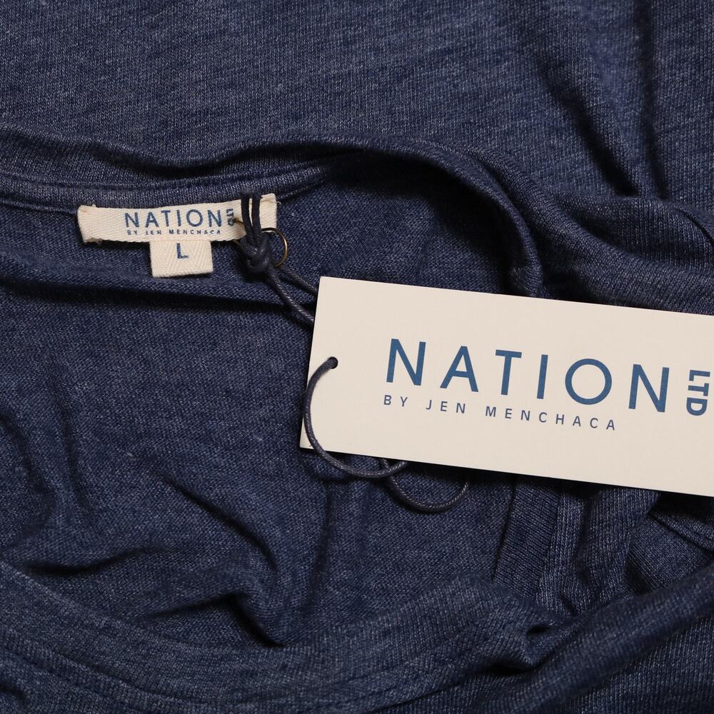 Nation LTD Serena Dress Size L – Heather Blue Tank Mini Cottagecore Casual Shift - Picture 7 of 9